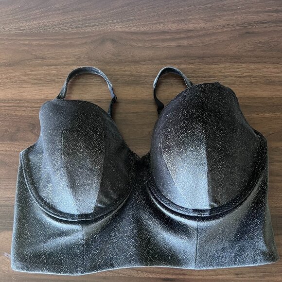 NWT Victoria Secret Lined Demi Velvet Sparkle Bra Body By Victoria Size 38DD - Picture 1 of 6
